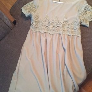Modest Sage Dress